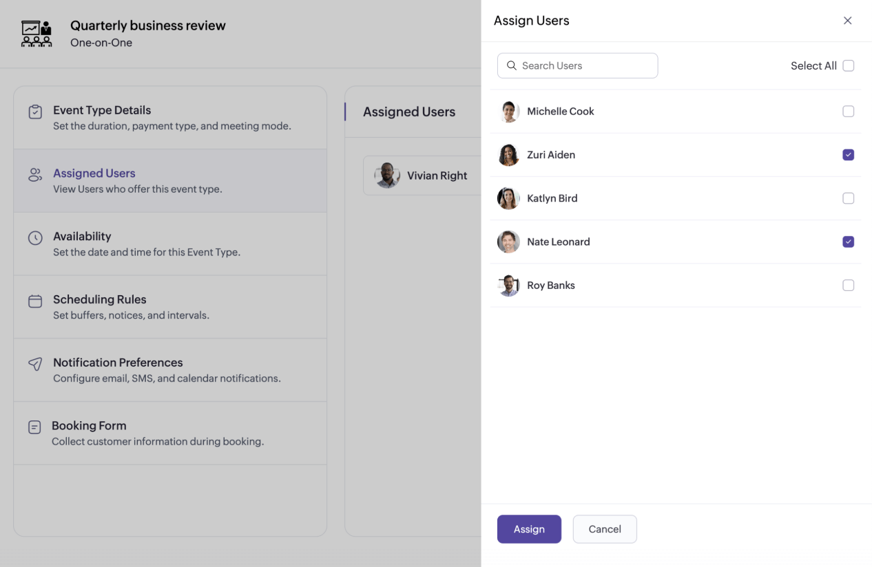 Team scheduler app